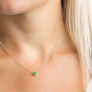 Ramla Lola Birthstone Necklace - Emerald